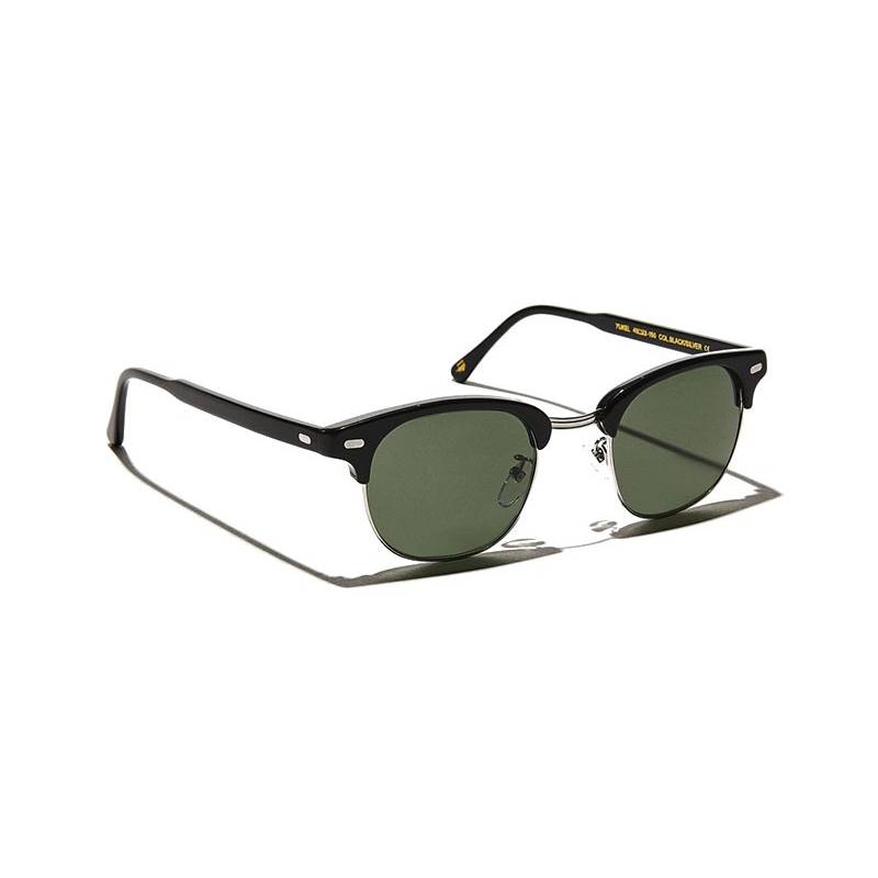 Lunettes Moscot YUKEL SUN Black/Silver - G15