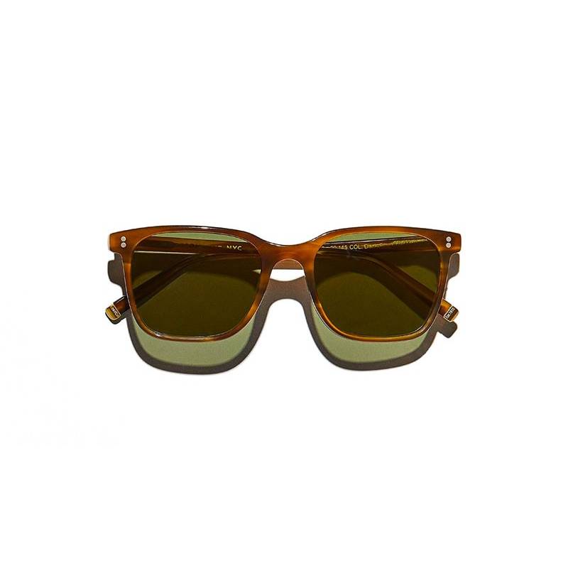 Lunettes Moscot TRAVIS SUN Dark Blonde - Green