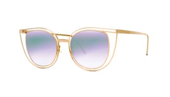 Thierry Lasry Eventually 800 Matte Gold w/ Multicolor Mirror 