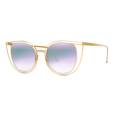Thierry Lasry Eventually 800 Matte Gold w/ Multicolor Mirror 