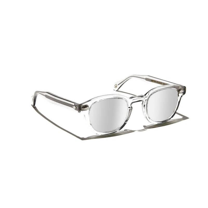 Lunettes Moscot LEMTOSH SUN Light Grey - Silver Mirror